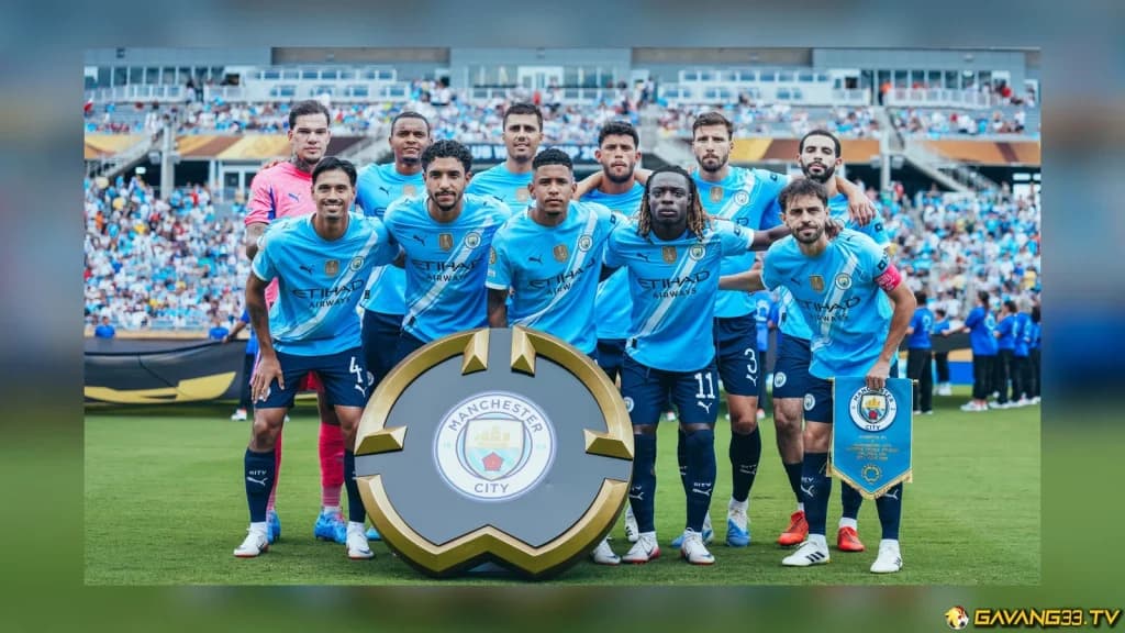 đội hình Manchester City trong ảnh tư liệu trước trận